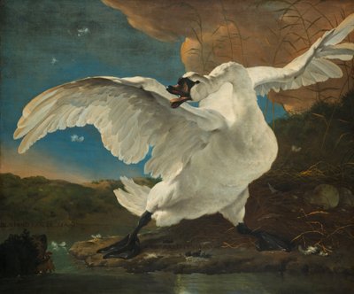 The Threatened Swan; Later Interpreted as Allegory on Johan de Witt by Jan Asselijn